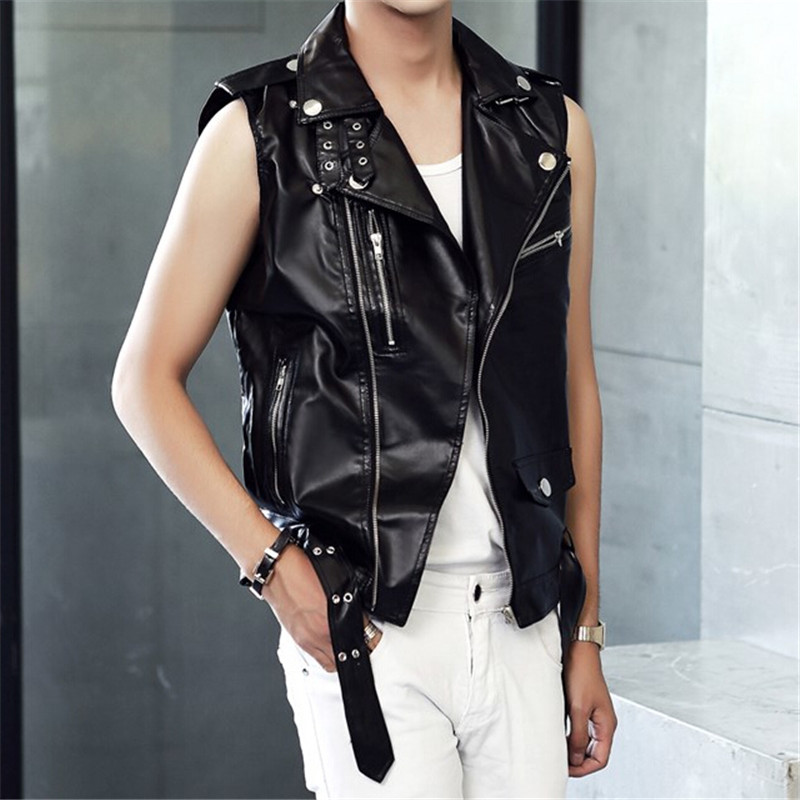 Popular Sleeveless Punk Jacket-buy Cheap Sleeveless Punk Jacket Lots 