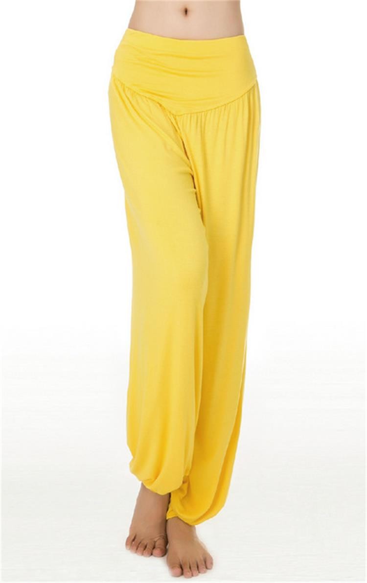 Yoga Pants Women Plus Size Colorful Bloomers Dance Yoga TaiChi Full Length Pants Smooth No Shrink Antistatic Pants Fast Shipping 005