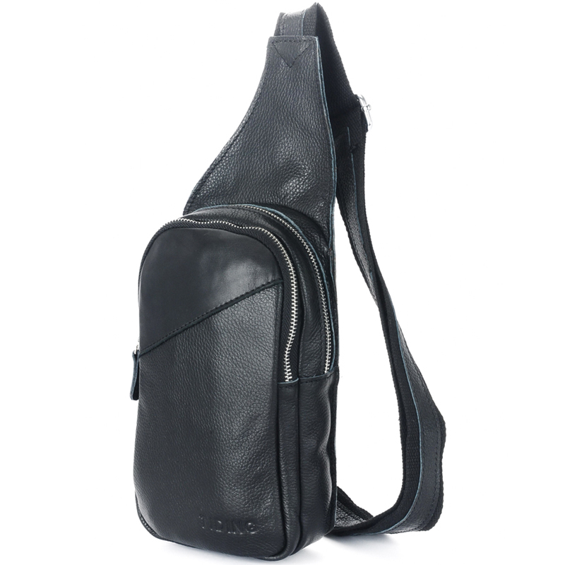 TIDING Hot sale men genuine cowhide leather backpack boys travel sling bag 3048-in Backpacks ...