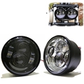 One pair 80W motorcycle Headlamp for Harley LED Daymarker Dyna Fat Bob Dual Headlight