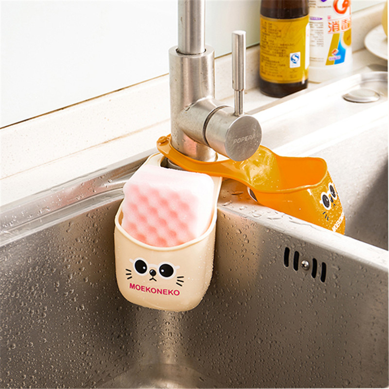 Kitchen Sponge Holder Cheap PVC Cartoon Cat Faucet Hanging Sink Shelf Kitchen Storage Bag Shelves Hanger Washing Rack Kitchen Sponge Holder Cheap PVC Cartoon Cat Faucet Hanging Sink Shelf Kitchen Storage Bag Shelves Hanger Washing Rack