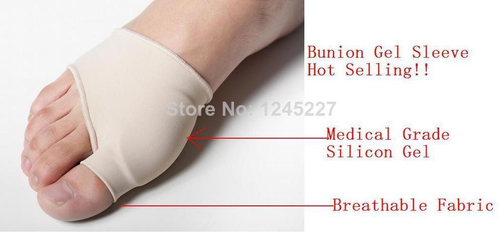 Free Shipping HALLUX VALGUS PRO TECTION DAY BUNION PROTECTOR LATERAL SILICONE GEL PAD FOOT 2pieces= 1 pairs4