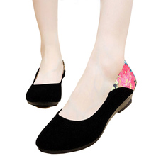 New 2016 Women Wedge Heels Shoes Platform Work Single Shoes Casual Ladies Old beijing Pumps Women