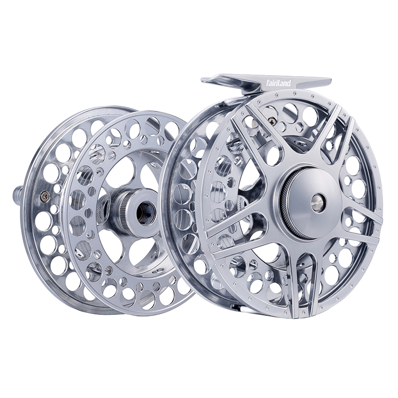 90mm Fly reel + spare spool large arbor design fly fishing reel and