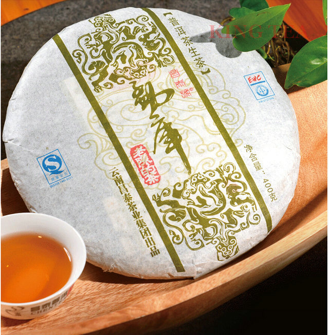2007 ChangTai MengKu 400g Beeng Cake YunNan Organic Pu'er Raw Tea Weight Loss Slim Beauty Sheng Cha