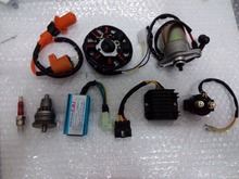 GY6 50cc Motor Assy Starter,Clutch,RECTIFIER,CDI ,STATOR COMPONENT-8, Relay for 139QMB Scooter ATV Go Karts Moped Engine Parts
