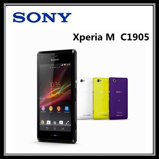 Unlocked Original Sony xperia M C1905 Dual core Mobile phone 4 0 Android OS 5MP Camera
