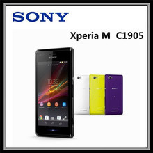 Unlocked Original Sony xperia M C1905 Dual-core Mobile phone 4.0” Android OS 5MP Camera GPS WIFI 1GB RAM 4GB ROM Free Shipping