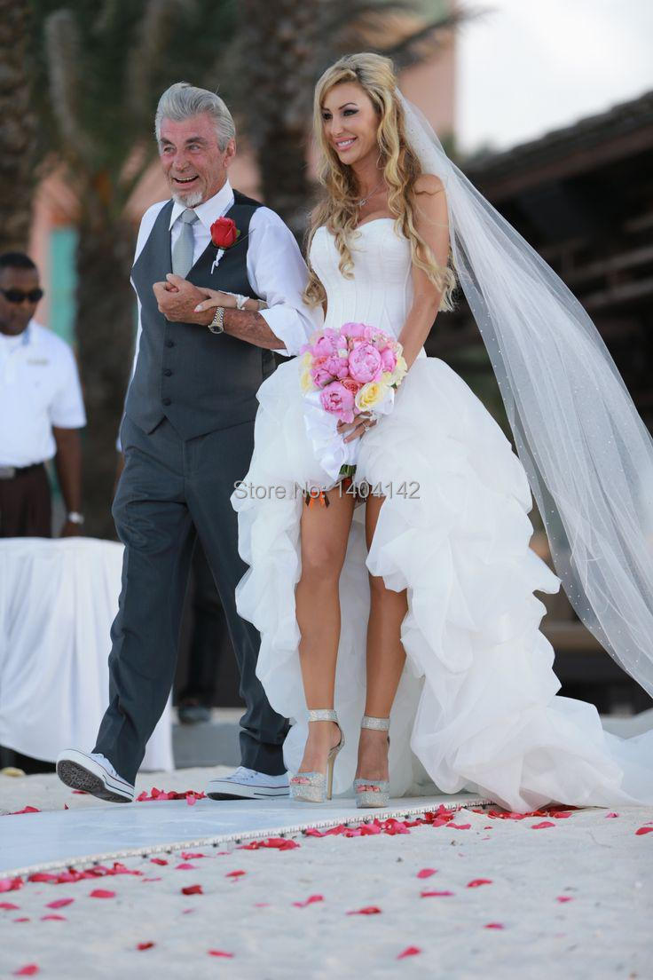 long lace beach wedding dress