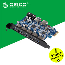 ORICO PVU3-5O2U Desktop 7 Port USB3.0 PCI Express Card for Laptop-Black