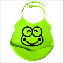 2016 Cartoon Baby Bibs Waterproof Silicone Feeding Baby Saliva Towel Newborn Aprons Silicone Boys Girls Burp Cloths Easy Clean
