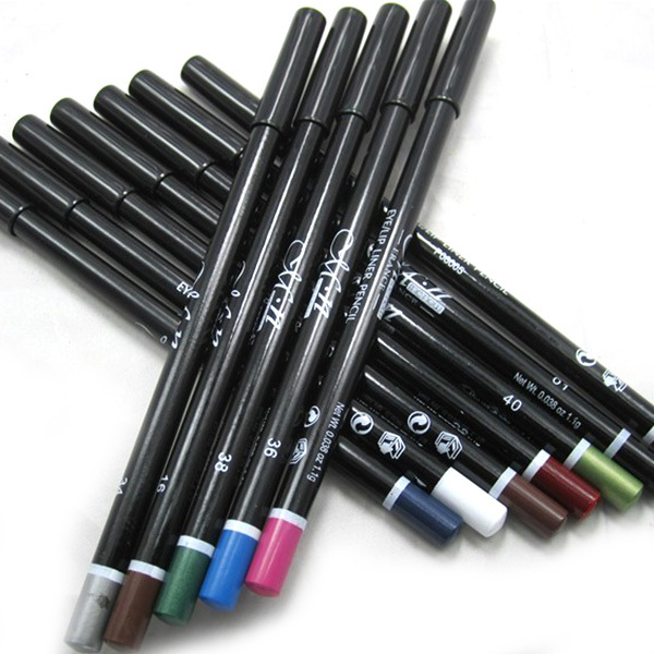Free Dropshipping 12Pcs Set Colorful Waterproof Eye Liner Pencil Eyeliner Pen Eyebrow Makeup Tool