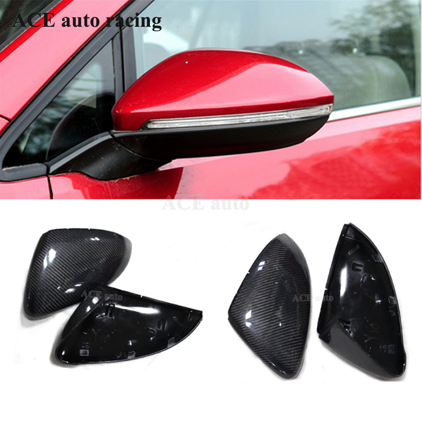 ACE-Carbon Fiber for goft 7 Replacement  Carbon Fiber Rear View Mirror fit for Volkswagen Golf 7 R Gti 2013 2014 2015