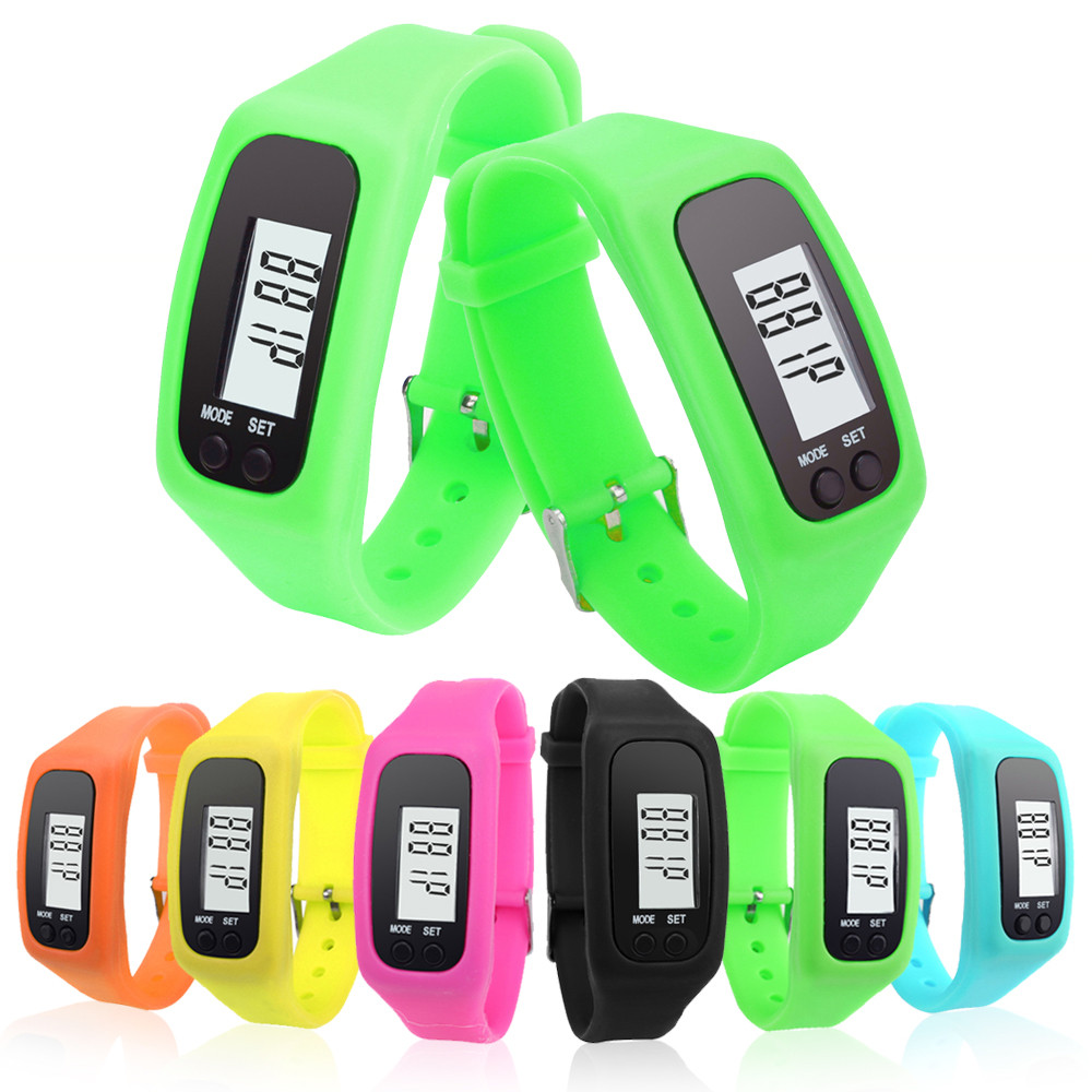 digital watch and pedometer