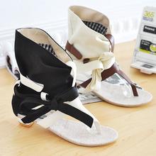 Big Size 34-43 Fashion Women Gladiator T-straps Flat Sandals Ladies Casual Flat Summer Shoes 2016 Brand New Rome Women Sandals