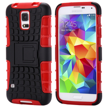 Top Quality Rugged TPU Plastic Hybrid Heavy Duty Armor Phones Case For Samsung Galaxy S5 I9600 SV Hard Shock Proof Back Cover S5