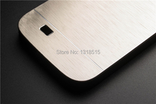 Luxury Brushed Metal Aluminium material case For Samsung Galaxy S4 i9500 phone case cover