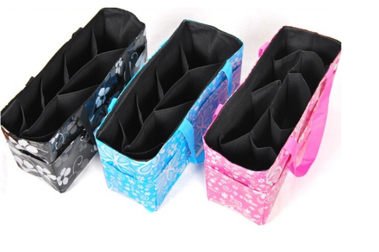 3412.519cm Waterproof Baby Diaper Nappy Changing Storage Bag 7 Liner Cell Divider Mother Bag Baby Stroller Organizer Bag (7)