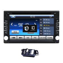 Free Camera Inlcuded !2 Din HD 6.2″ Multi-Touch Screen Car Stereo DVD Player BT Radio Bluetooth + Backup Camera In Dash Headunit