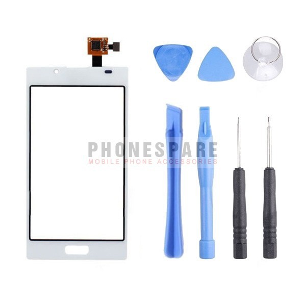 lg optimus l7 p700 p705 touch screen white + tools