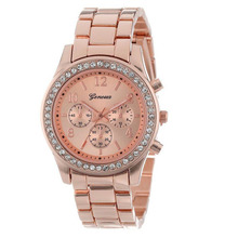 Marca de relojes de lujo para hombre de ginebra 3 colores negocios cuarzo de la muñeca oro relojes hombres con 3 diales Relogios Masculino para el regalo