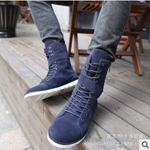 2015 autumn winter Men Boots high help casual shoes flats men s ankle boots martin boots