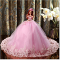 45cm Girl Toy trend Princess Bridal Delicate Pink Cartoon Characters Doll Wedding Doll Wedding Gift Girl