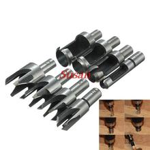 2015 Real Mini taladro Brocas Ferramentas Marcenaria 3 set/lote _ 8 unids clavija de madera cortador recto / Tapered garra tipo Drill Bit Set