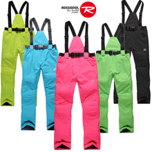 Men&Women Unsex ski pants windproof&waterproof breathe freely -30 warm snowboard trousers Suspended pants Black/Yellow/Red/Green