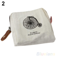 Classic Retro Canvas Tower Wallet Card Key Coin Purse Bag Pouch Case 4 pattern for Women
