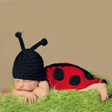 Animal Beetle Style Roupas bebe fotografia hand knits newborn baby sets high quality beanies and pants new baby shower gift