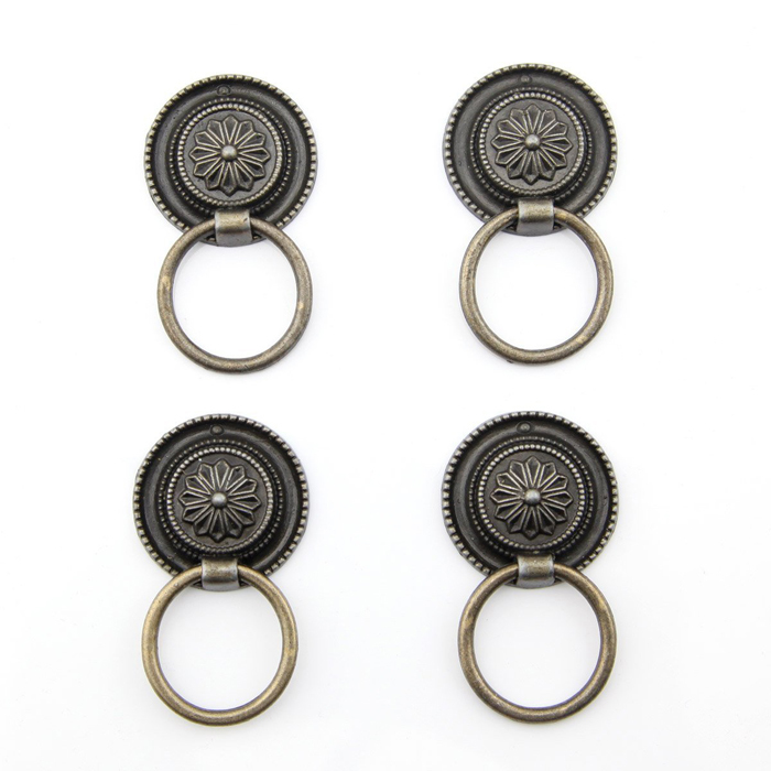 30mm Antique Bronze Zinc Alloy Drawer Knob Loop Handle Pull