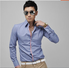 2015Hot-selling men’s casual long-sleeve shirt long-sleeve shirt Free shipping