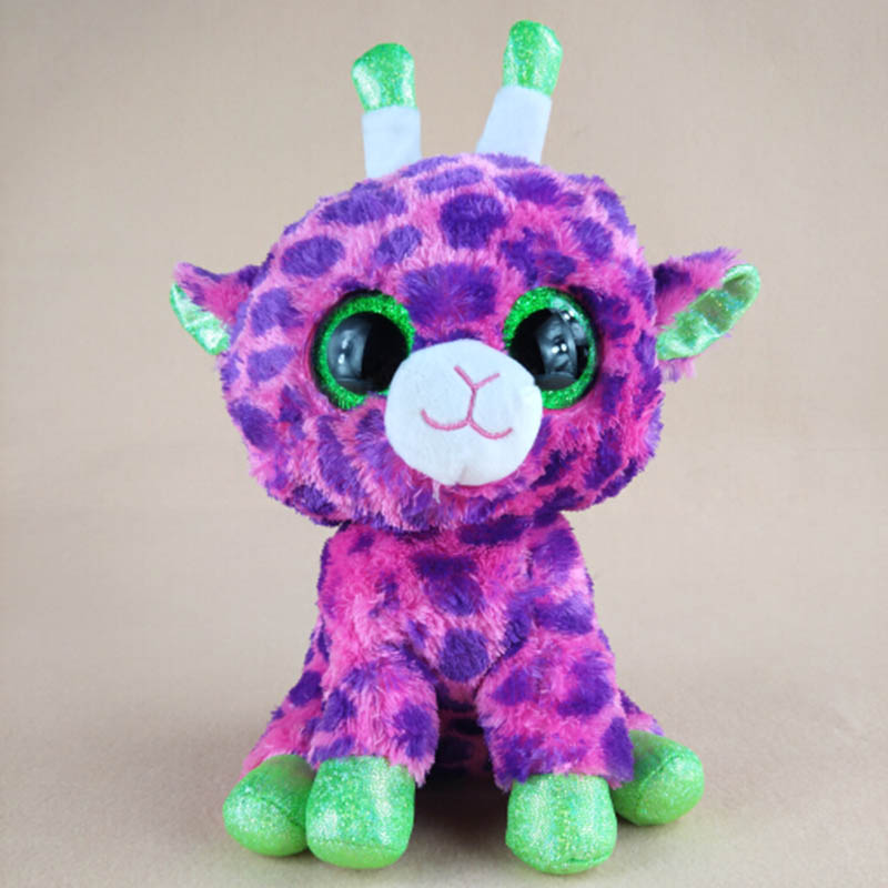 purple stuffed animal giraffe