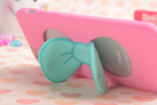 Silicone Case for iphone 5 5s Soft Bowknot Stand Back Cover for iphone 5s 5 5G