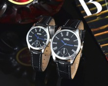 Moda ZMD amantes de negocio ‘ vestido de reloj de cuero reloj de hombre populares para hombres de cuarzo reloj W074