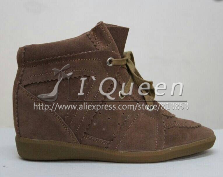2015 Spring Summer Wedges Genuine Leather Women Leisure Ankle Boot