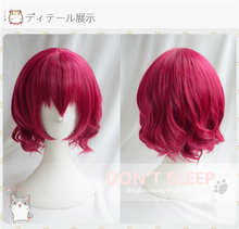 Anime Akatsuki no Yona Yona Cosplay Wig 2015 New Fashion Women / Men’s Short Rose Red Synthetic Hair Full Lace Wigs
