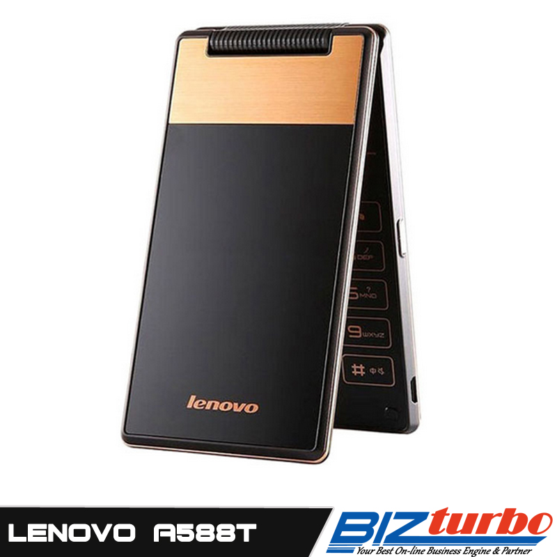 Original Lenovo A588t 4 Android 4 4 ROM 4GB RAM 512MB Vertical Flip Smartphone MTK6582M Quad