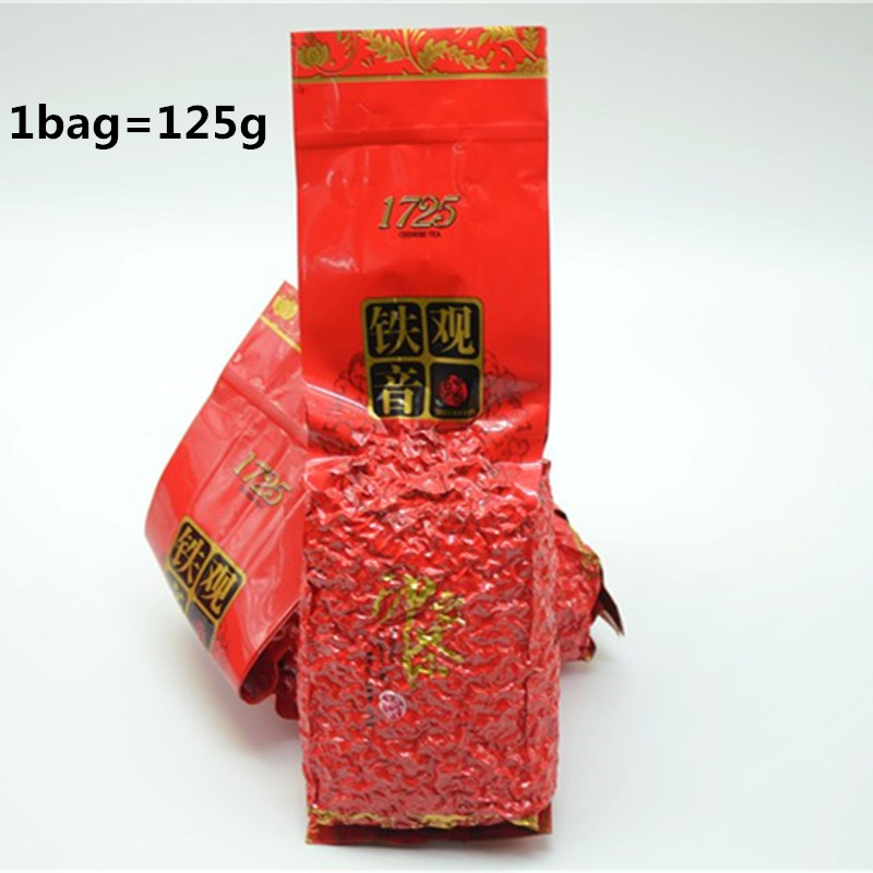 Top grade Chinese Promotion Anxi Tieguanyin tea Oolong 125g China fujian tie guan yin tea Tikuanyin health care Oolong tea 1725