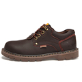 2016 spring full new Men s Genuine Leather Rubber Martin Boots Working Shoes men flat lace
