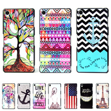 Brand Ultra Thin Cartoon Pattern Matte Hard Back Case for SONY Xperia Z2 D6502 D6503 L50W Cell Phone Protective Cover Bags