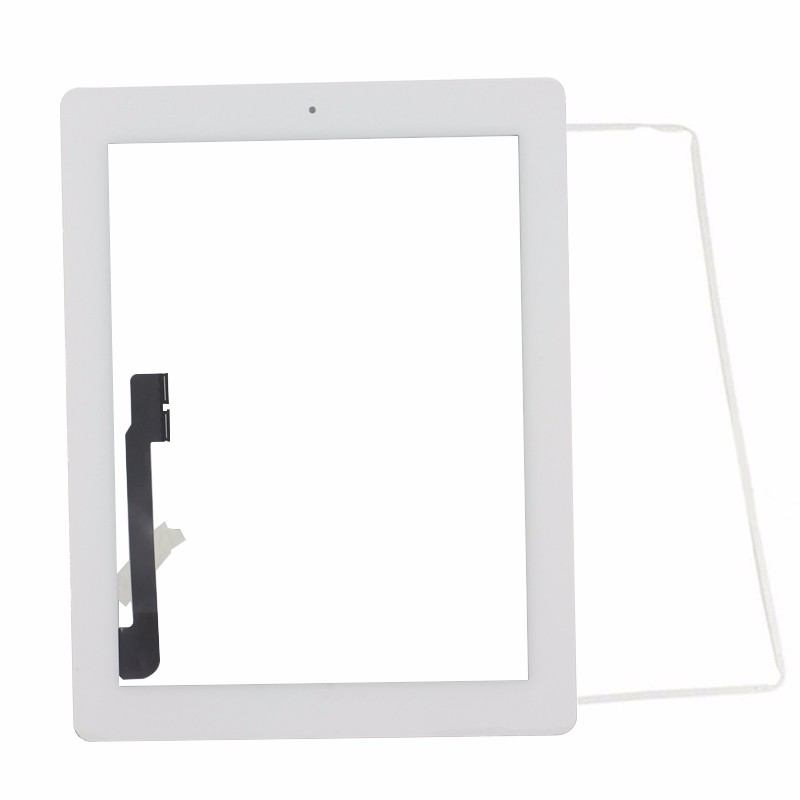 White Touch Screen for ipad 3 with Bezel Frame
