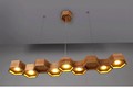 Modern Home Wooden Honeycomb Pendant Light Living Room Decoration Lamp Diner Cafe Light AC90 265V Free