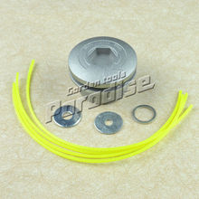 With 4 Lines Aluminum Double Head Thread Trimmer Head For Petrol Brushcutter Strimmer Free Shipping