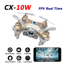 CX-10W Mini Drone With FPV Real Time HD Camera Wifi Phone Remote Control Throw Up to Fly 4CH 6Axis RC Helicopter Quadcopter Toys