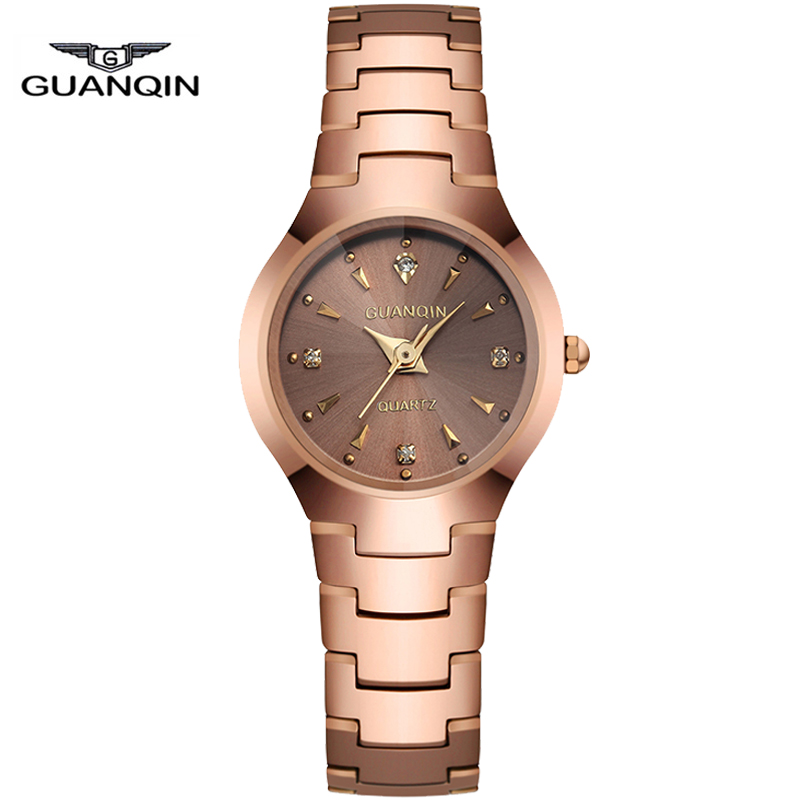 Women Watch 2015 GUANQIN Quartz Watch Brand Luxury Women Watches Tungsten Steel Waterproof Relogio Feminino Free Shopping