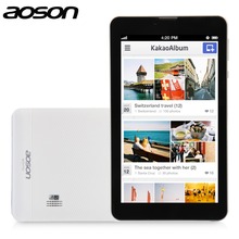 Cheapest 7 inch Tablet With SIM Slot Can Make Phone Call Aoson M701TG Dual Core Dual Camera Android 4.4 Tablet PC Free shipping