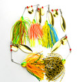 5pcs Trulinoya brand 12g 18g Spinner Bait with Brass Fishing Spoon Lure Metal Jig Jigging lure
