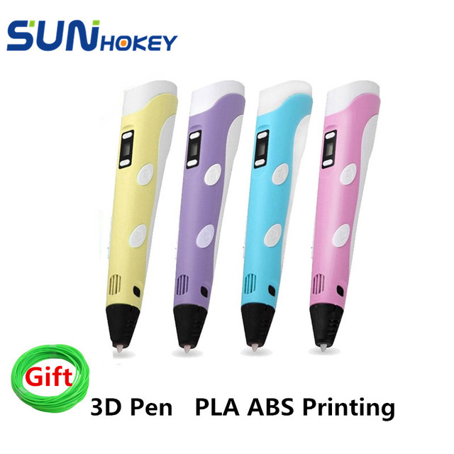 Sunhokey 3D Печать Ручка 1.75 мм ABS/PLA 3D Pen 4 Цвета для Детей Рисунок с 30 М 3D Принтер Нити как подарок